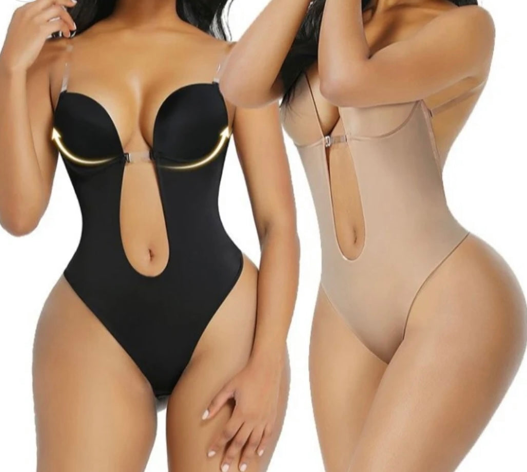 U-Plunge Bra Shapewear Bodysuit
